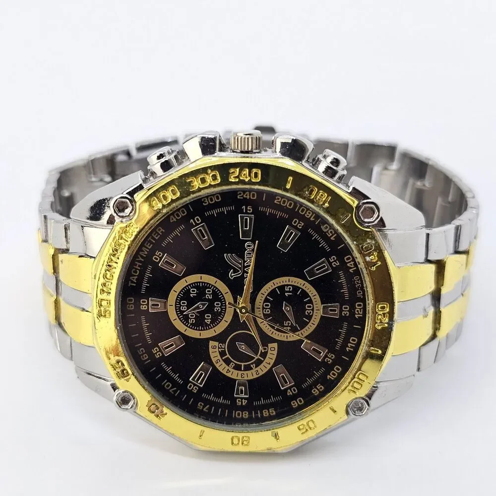 Orlando Men's Watch 47MM Black Dial Two Tone Bracelet‎ 7.5